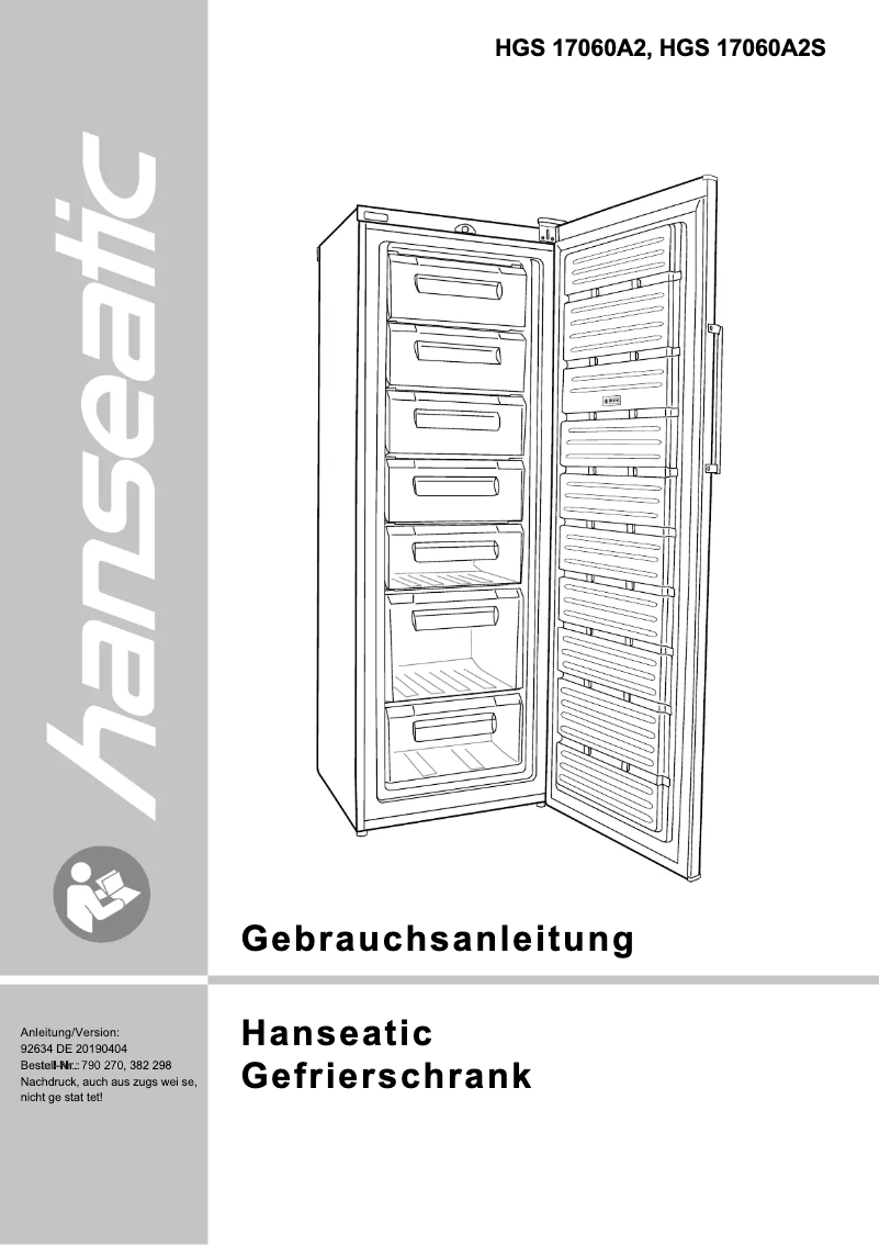 Página 1 del manual Manual de usuario Hanseatic HGS17060A2S