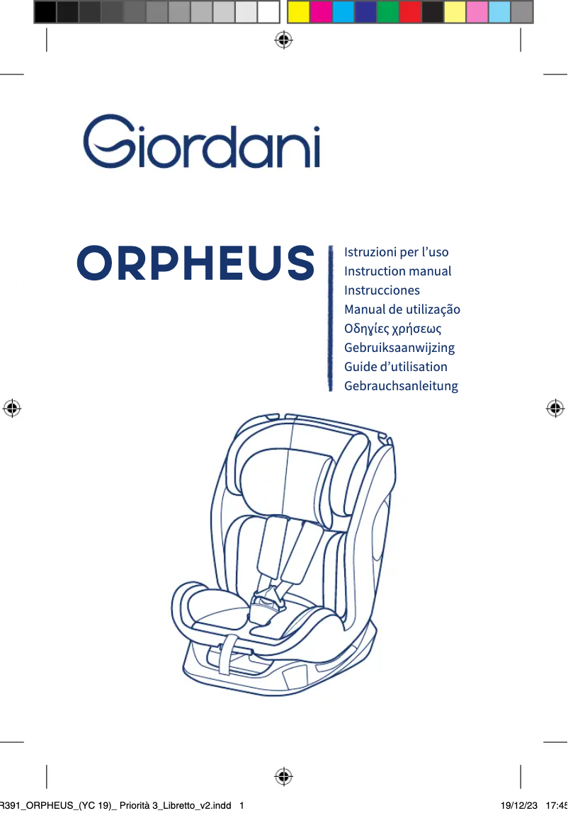 Page n°1 - Manuel utilisateur Giordani Orpheus