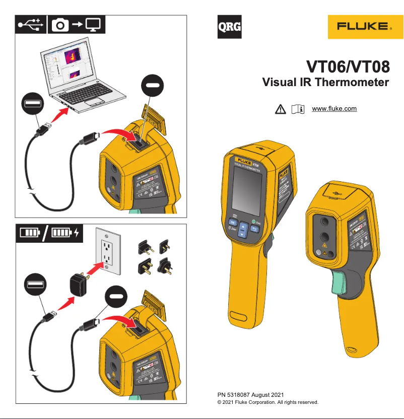Page n°1 - Manuel utilisateur Fluke VT08