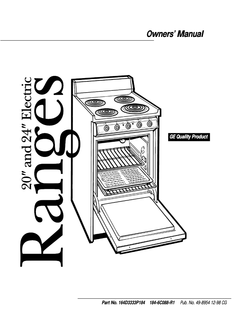 Page n°1 - Manuel d'utilisation et d'entretien Hotpoint RA520WAD
