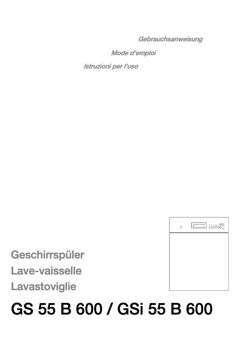 Page n°1 - Manuel utilisateur Therma GSI 55 B 600