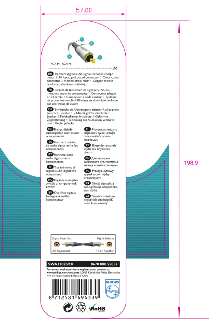 Page 1 de la notice Mode d'emploi Philips SWA3202S