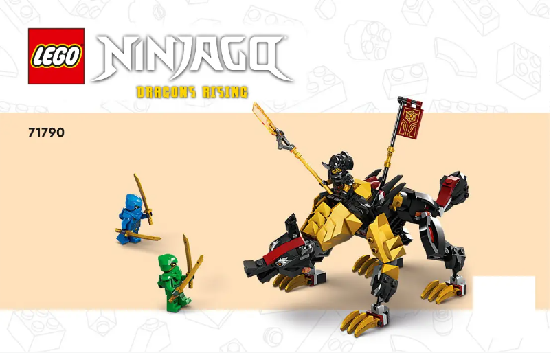 Image de la première page du manuel de l'appareil Ninjago 71790
