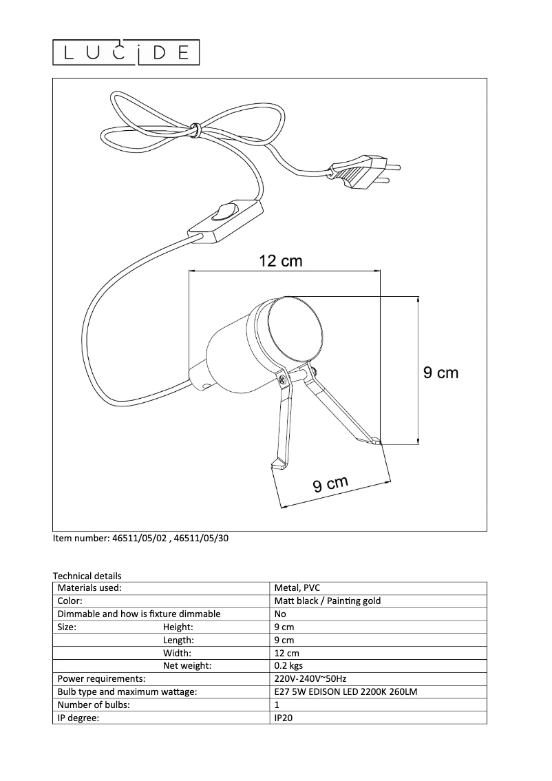 Image de la première page du manuel de l'appareil Pukki 46511/05/30