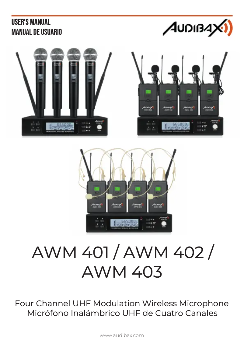 Página 1 del manual Manual de usuario Audibax AWM 402
