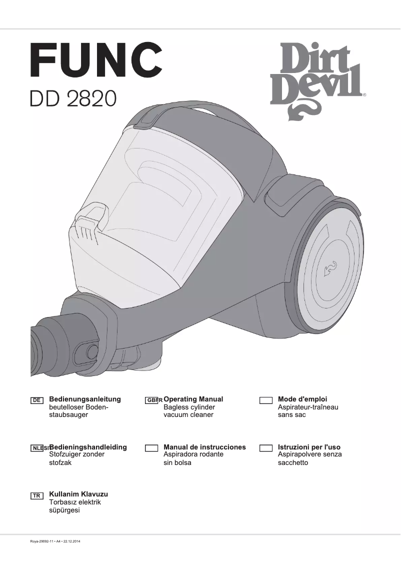 Página 1 del manual Manual de usuario Dirt Devil DD2820-3