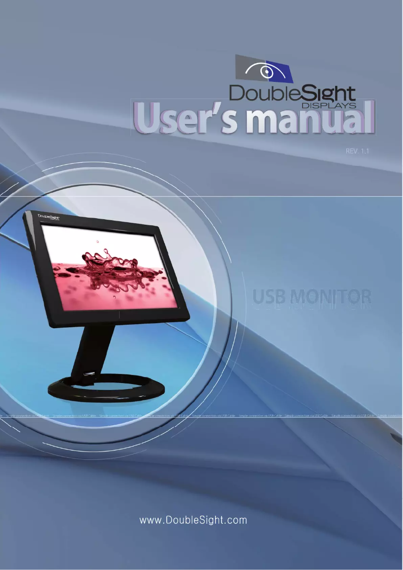 Page 1 de la notice Manuel utilisateur DoubleSight DS-70U