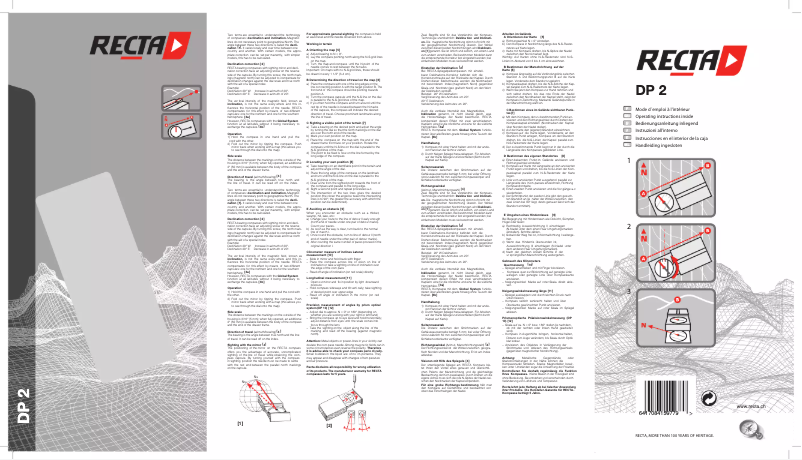 Image de la première page du manuel de l'appareil DP-2