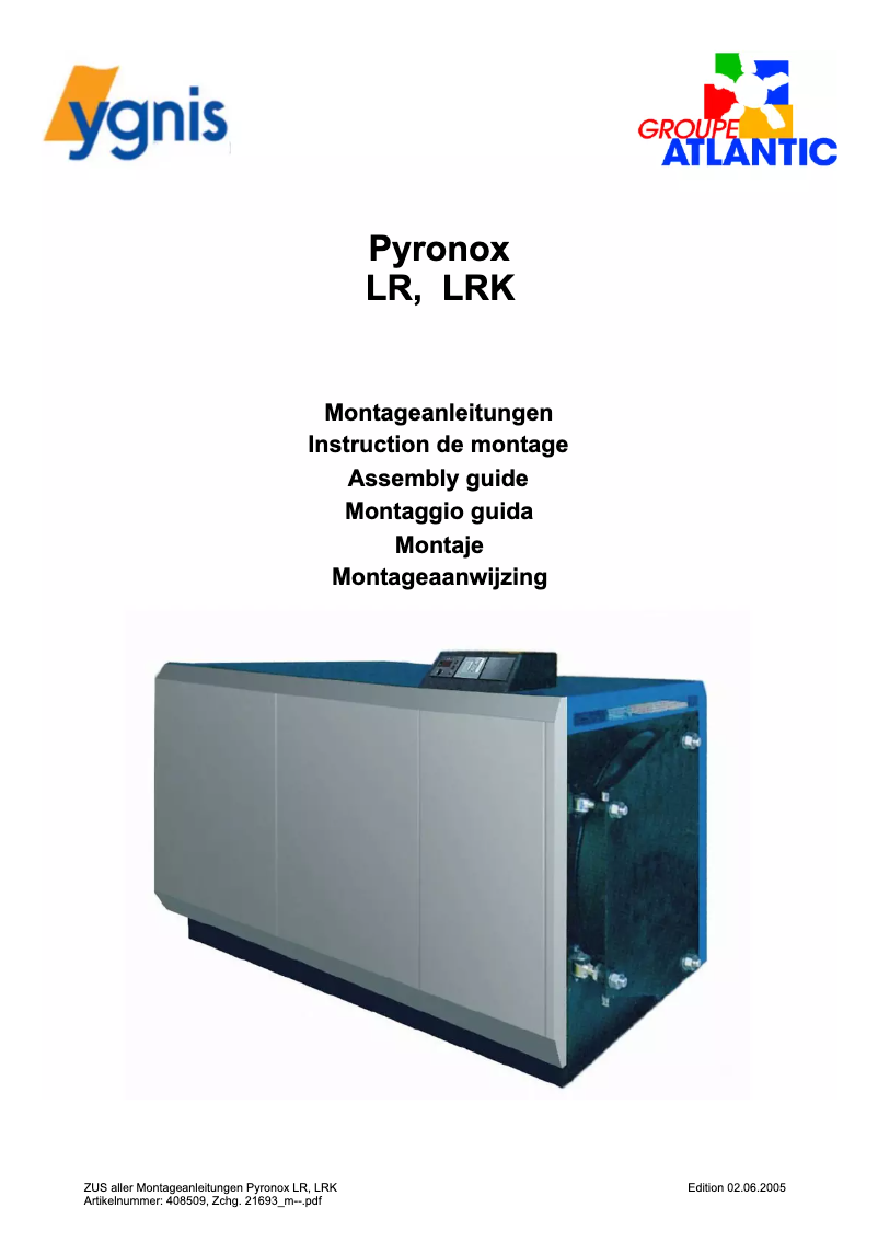 Page n°1 - Manuel utilisateur Ygnis Pyronox LRK