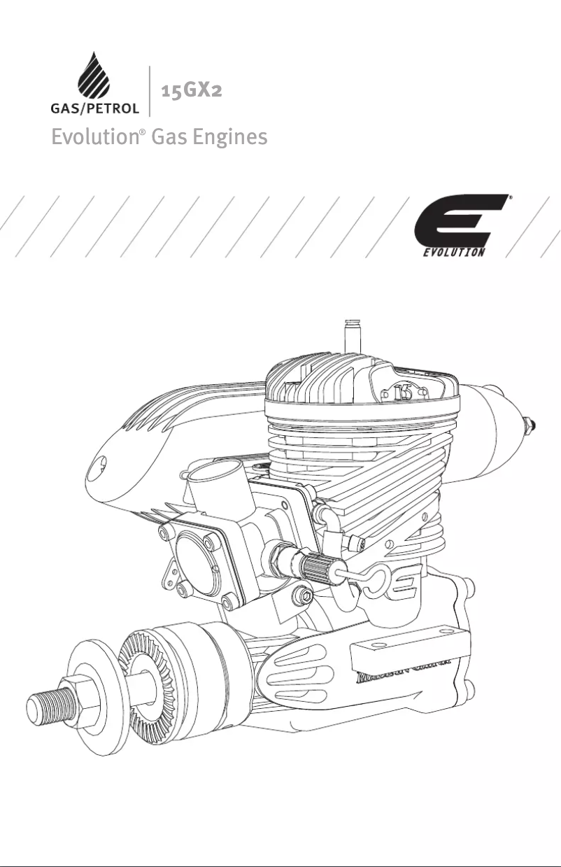 Page n°1 - Manuel utilisateur Hangar 9 EVOE15GX2