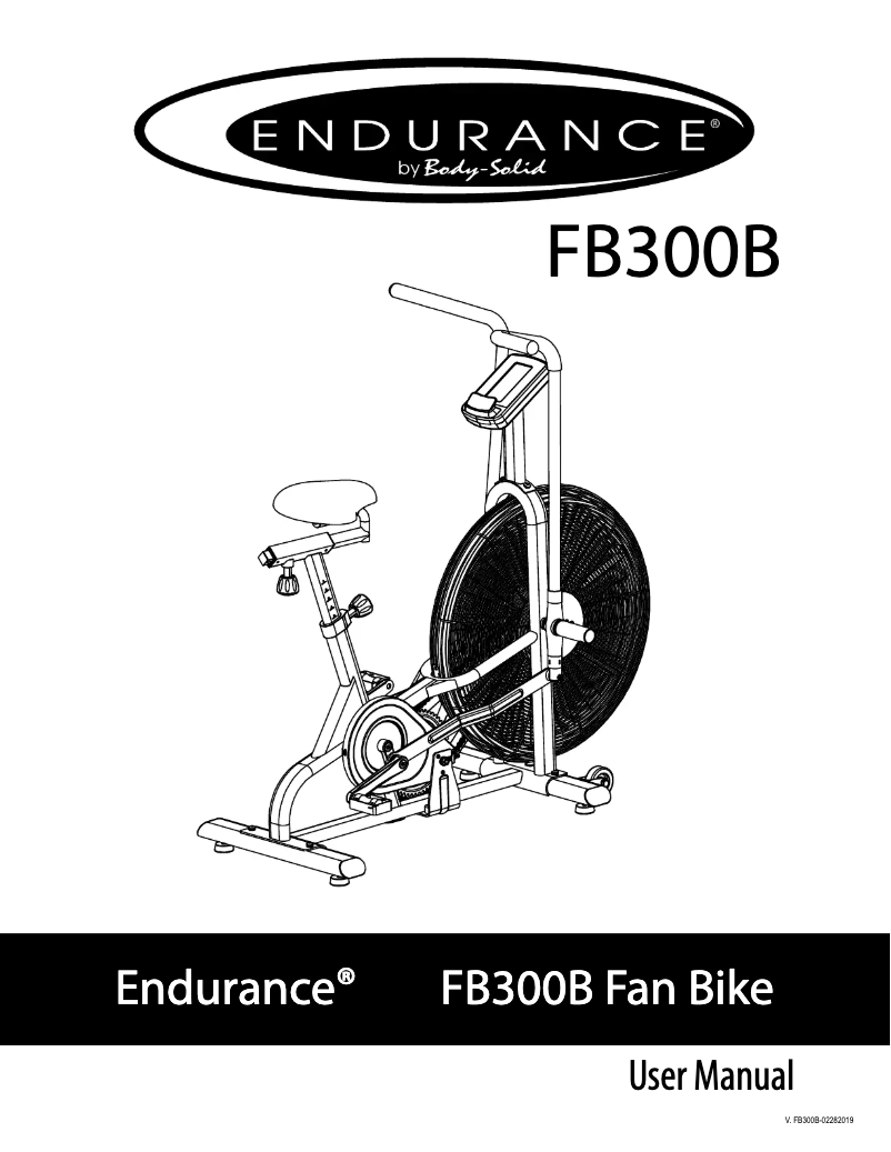 Page n°1 - Manuel utilisateur Body-Solid Endurance FB300B