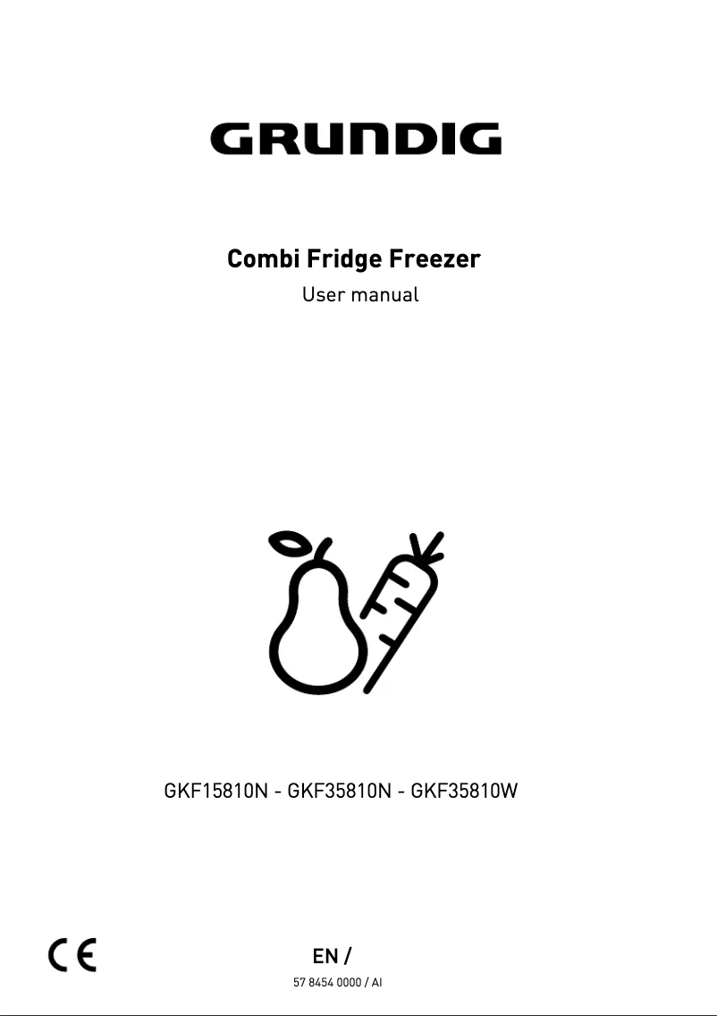 Image de la première page du manuel de l'appareil GKF35810N