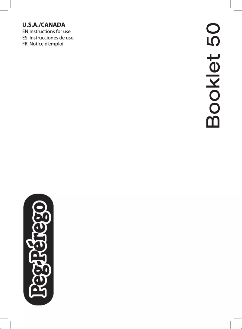 Page 1 de la notice Manuel utilisateur Peg Perego Booklet 50