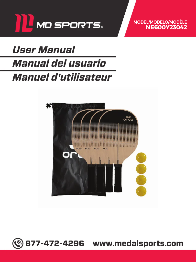 Page 1 de la notice Manuel utilisateur ORCA NE600Y23042