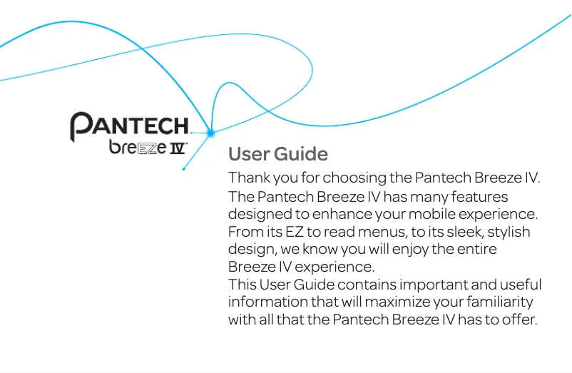 Image de la première page du manuel de l'appareil Breeze IV