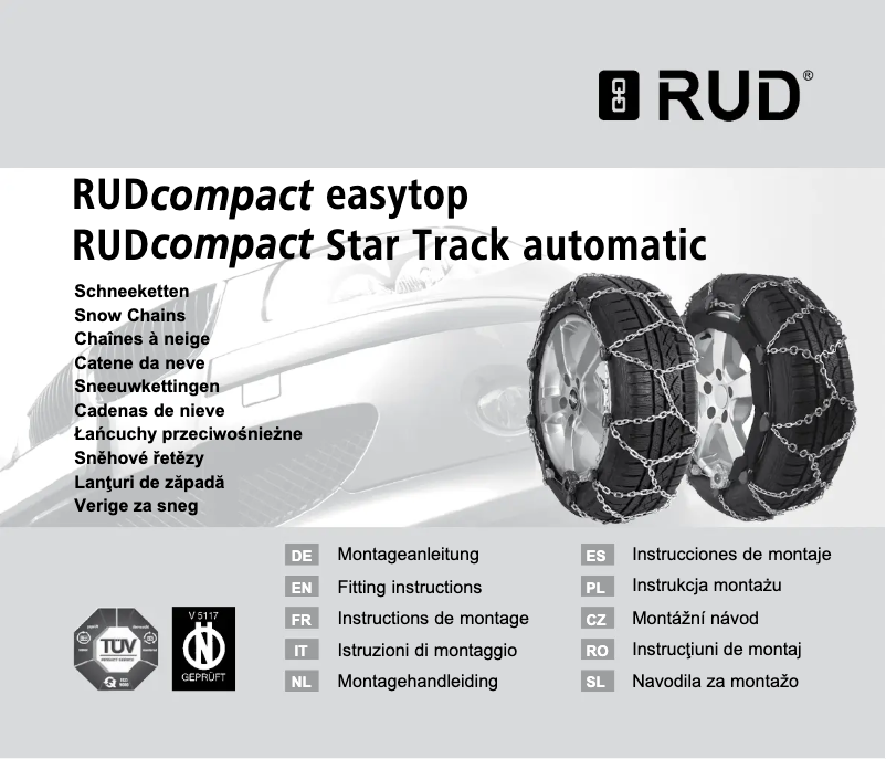 Page 1 de la notice Manuel utilisateur RUD RUDcompact Easytop 4150