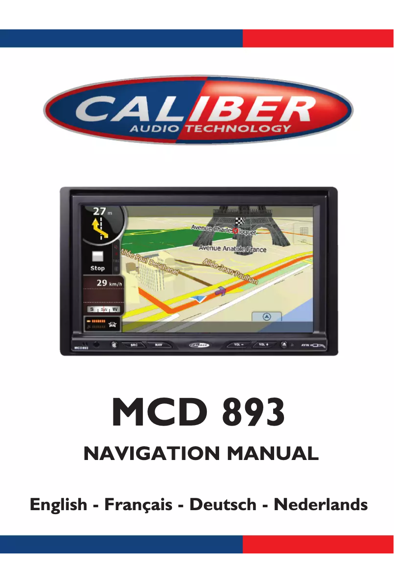 Page 1 de la notice Manuel utilisateur Caliber MCD 893