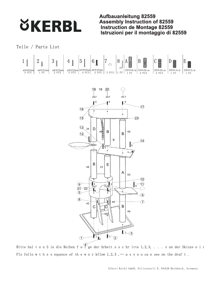 Page 1 de la notice Manuel utilisateur Kerbl Lilly II 82559
