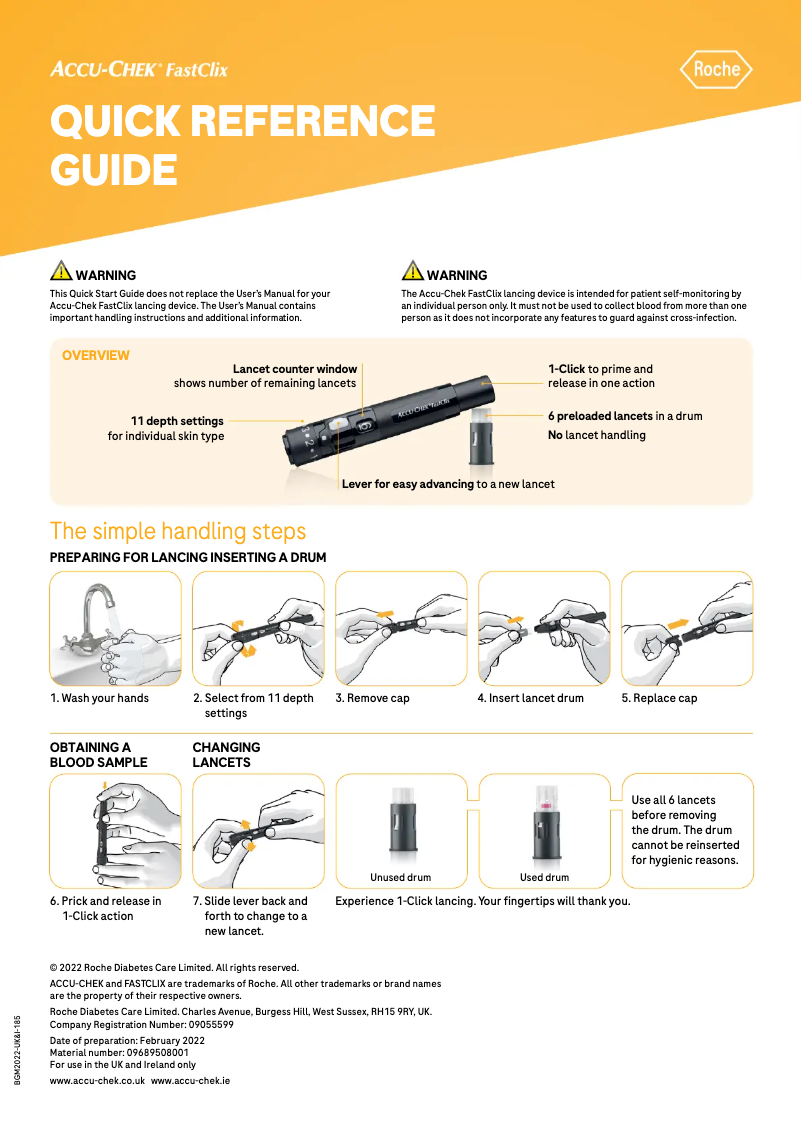 Página 1 del manual Manual de usuario Accu-Chek Fastclix