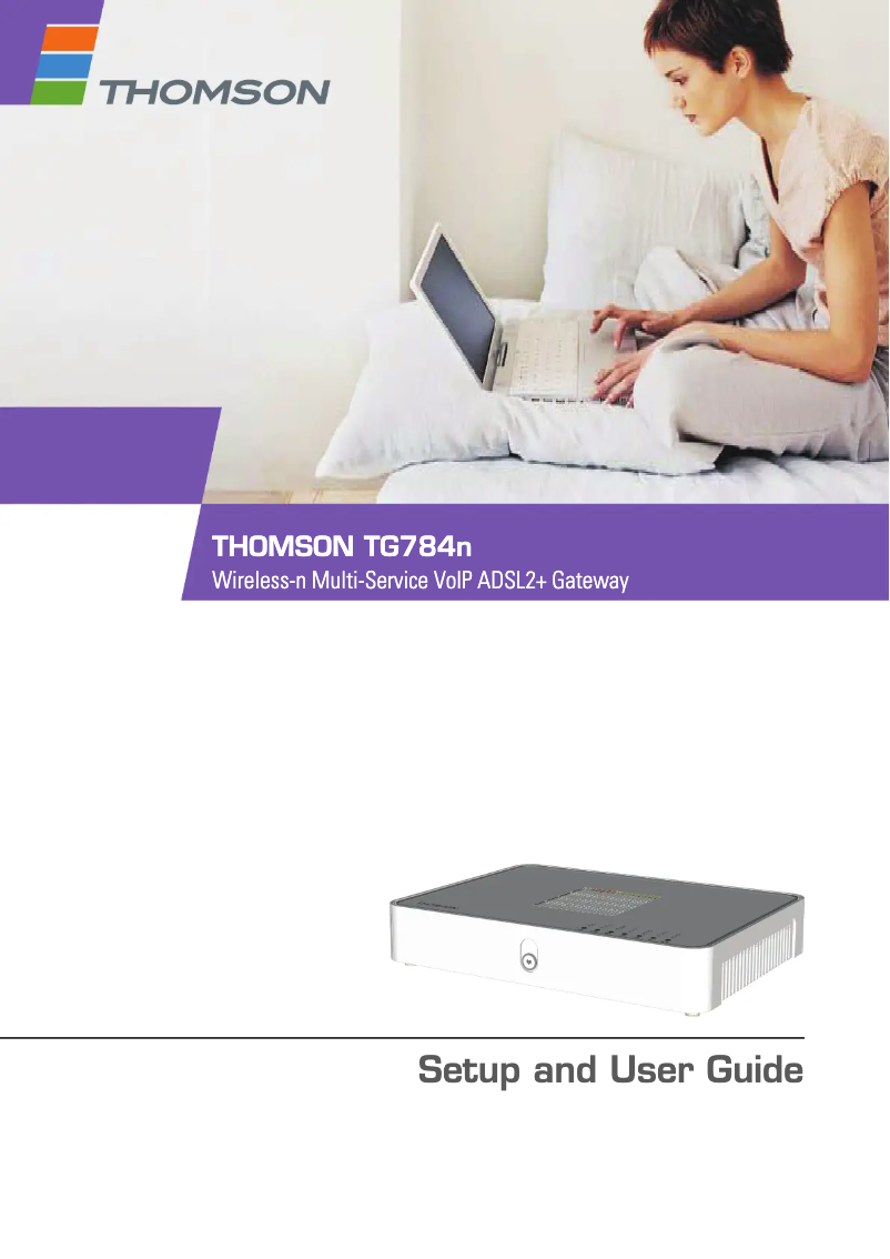 Page n°1 - Manuel utilisateur Thomson TG784n
