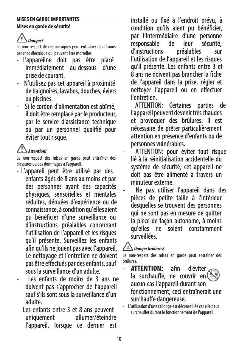 Image de la première page du manuel de l'appareil HSX2320