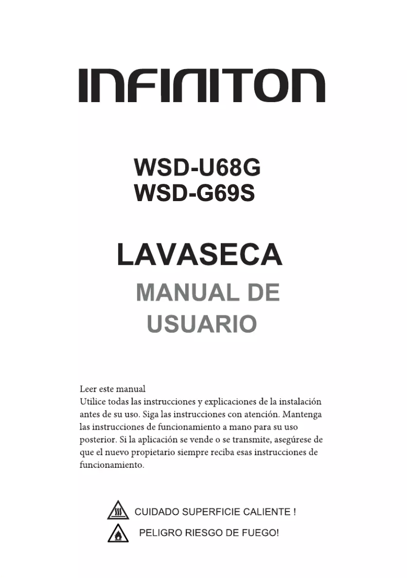 Page n°1 - Manuel utilisateur Infiniton WSD-G69S