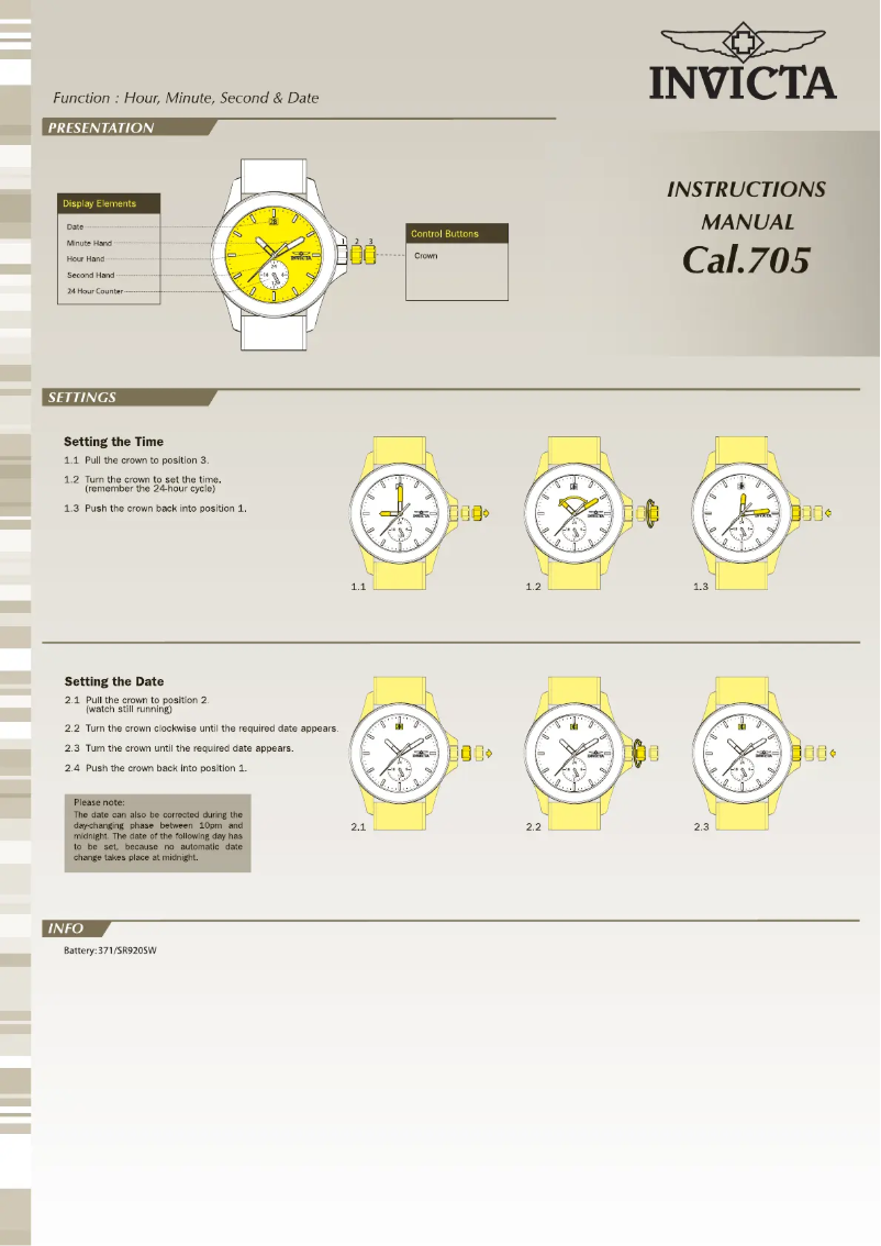 Image de la première page du manuel de l'appareil Pro Diver 17058