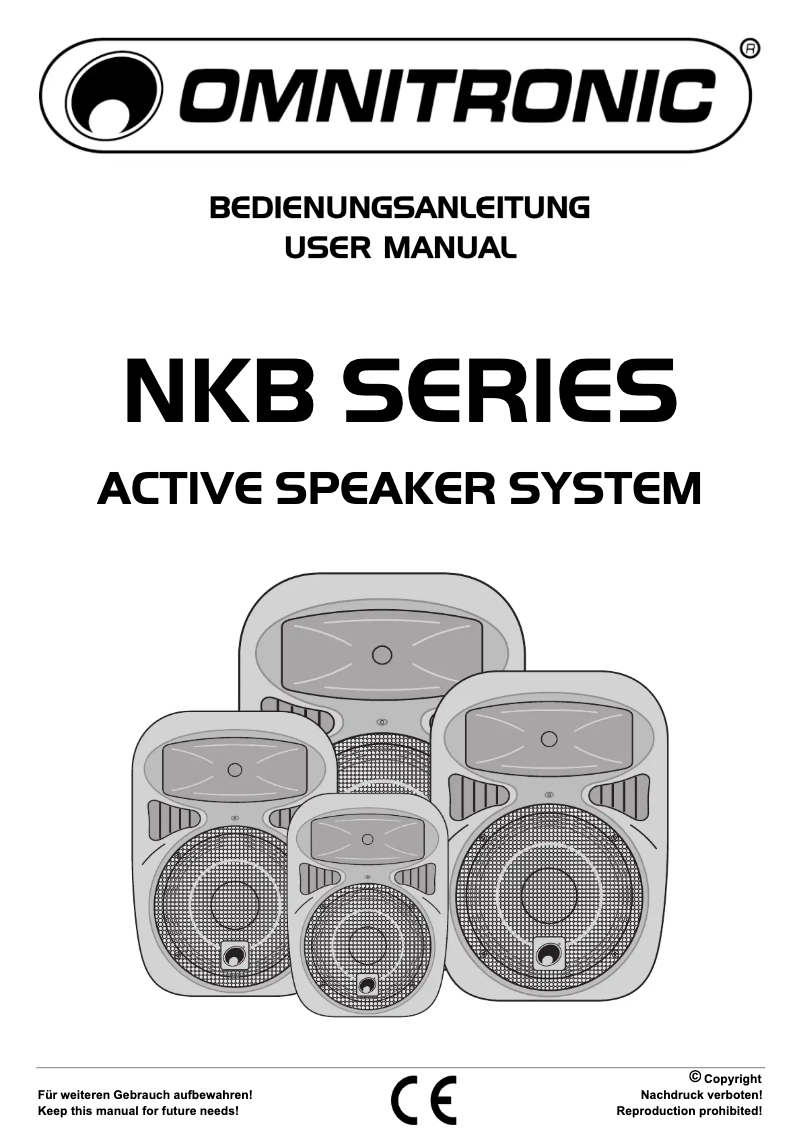 Page 1 de la notice Manuel utilisateur Omnitronic NKB-212A