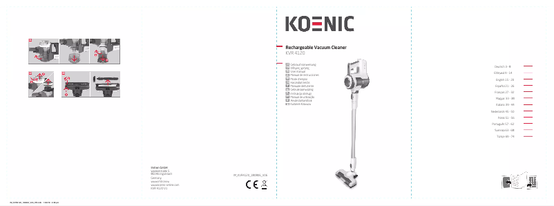 Page 1 de la notice Manuel utilisateur Koenic KVR 4120