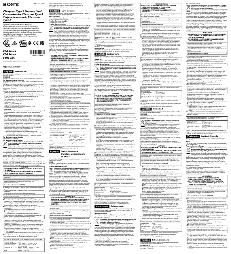 Page 1 de la notice Manuel utilisateur Sony CEA-G160T