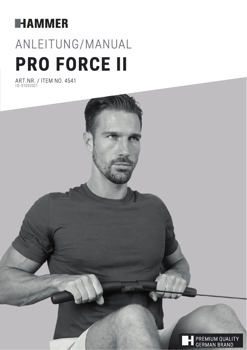 Image de la première page du manuel de l'appareil Pro Force II