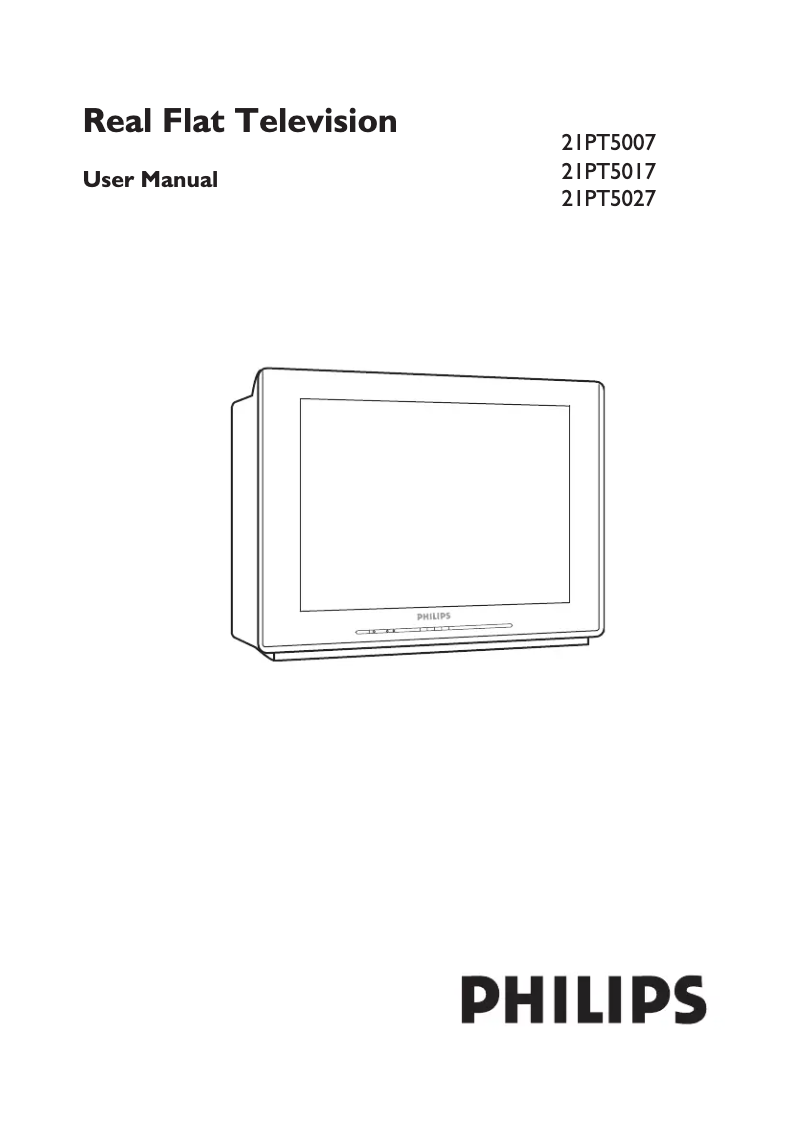 Page 1 de la notice Manuel utilisateur Philips 21PT5027C