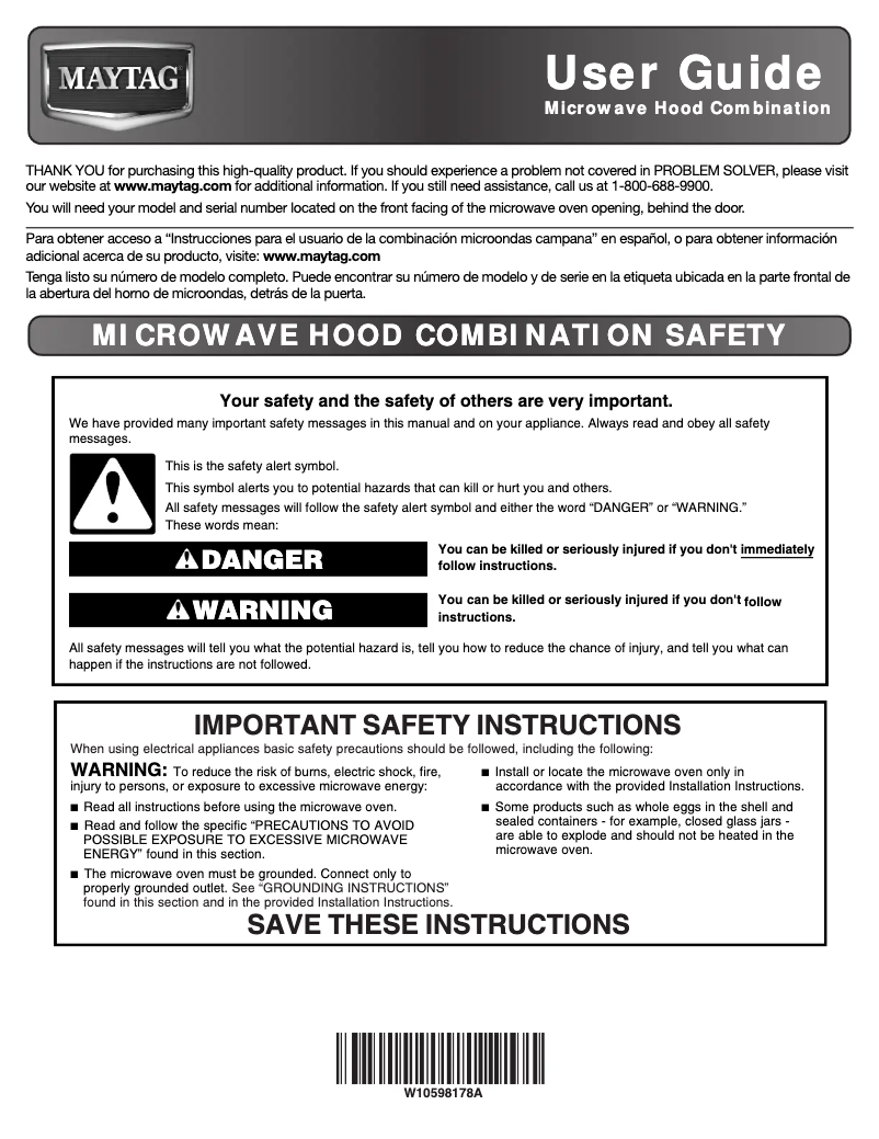 Image de la première page du manuel de l'appareil MMV4205DH