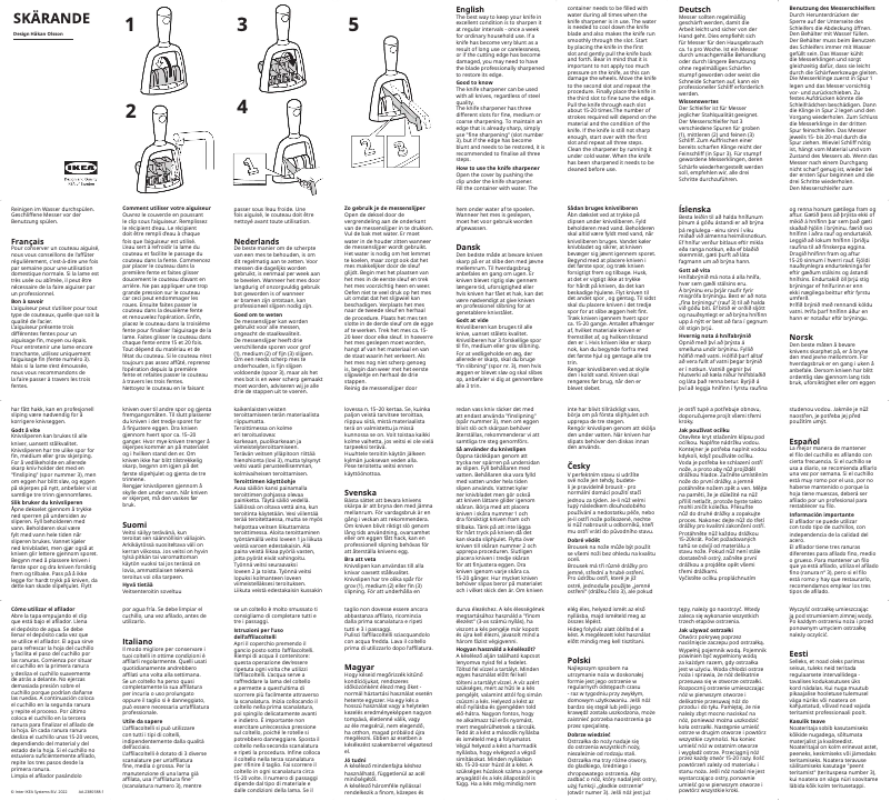 Page 1 de la notice Manuel utilisateur Ikea SKÄRANDE 502.891.69