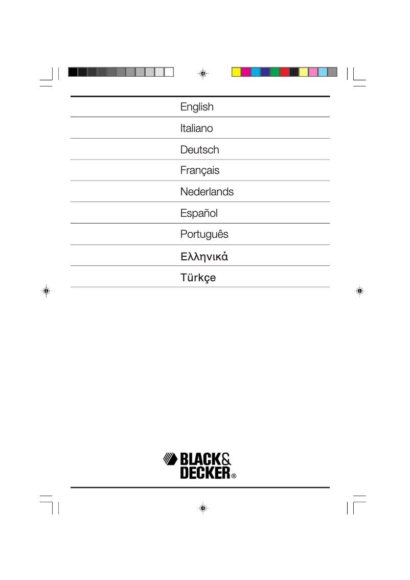 Page n°1 - Manuel utilisateur Black & Decker GR345