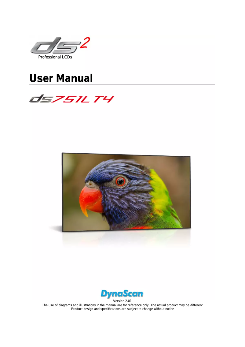 Page n°1 - Manuel utilisateur DynaScan DS751LT4