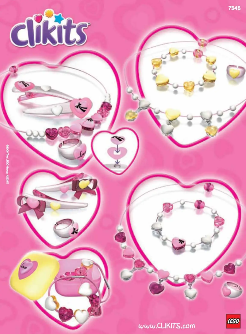 Page 1 de la notice Manuel utilisateur Lego Pink & Pearls Jewels 'n' More