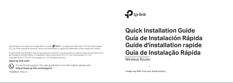 Page n°1 - Manuel utilisateur TP-Link AX11000
