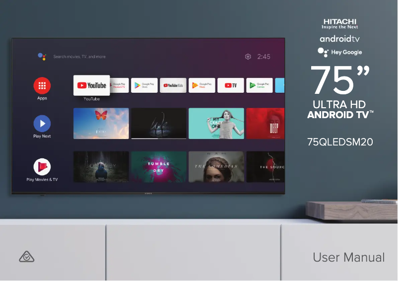 Image de la première page du manuel de l'appareil 75QLEDSM20