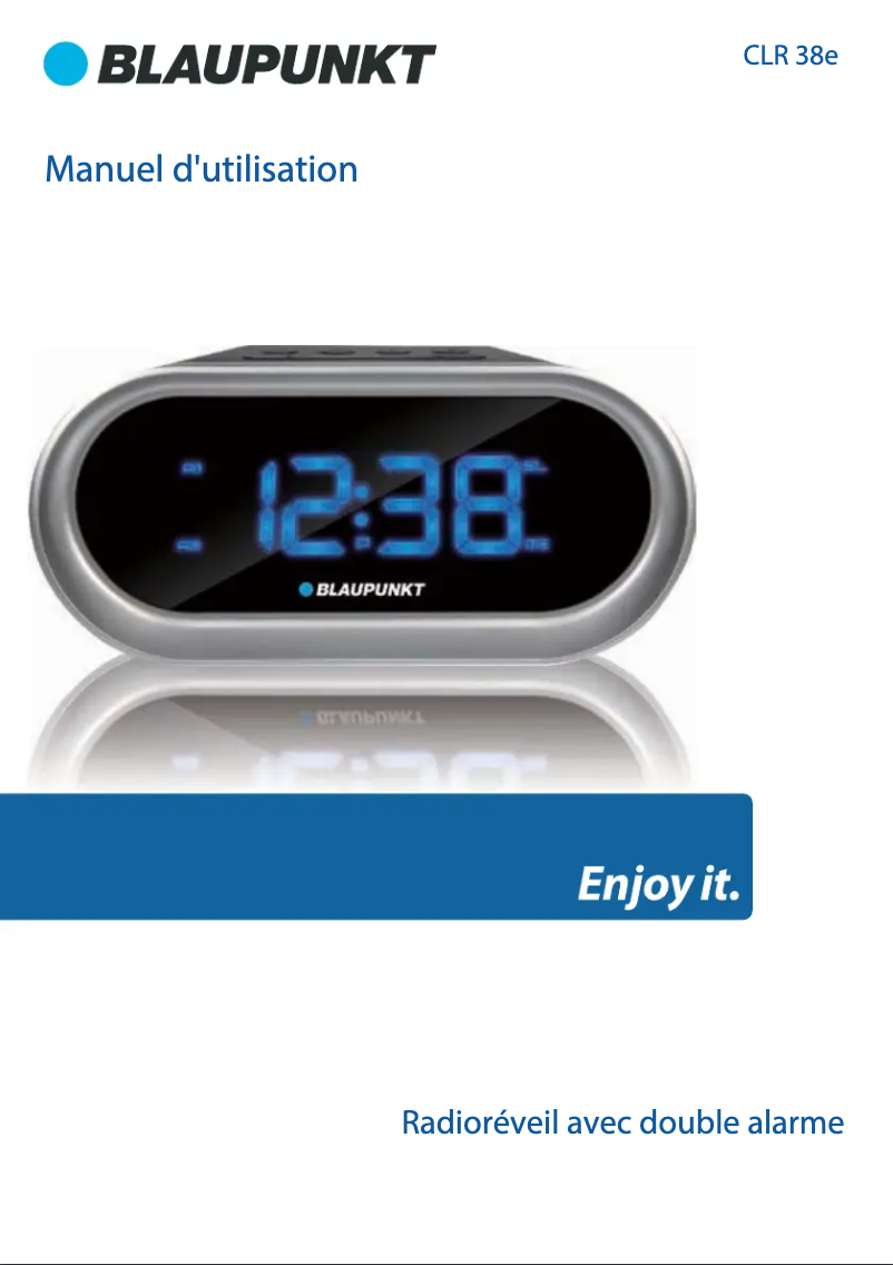Page n°1 - Manuel utilisateur Blaupunkt CLR 38e