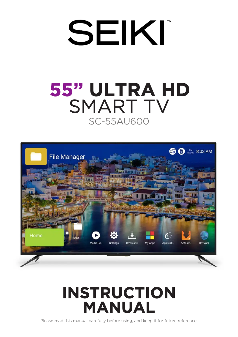 Page n°1 - Manuel utilisateur Seiki SC-55AU600