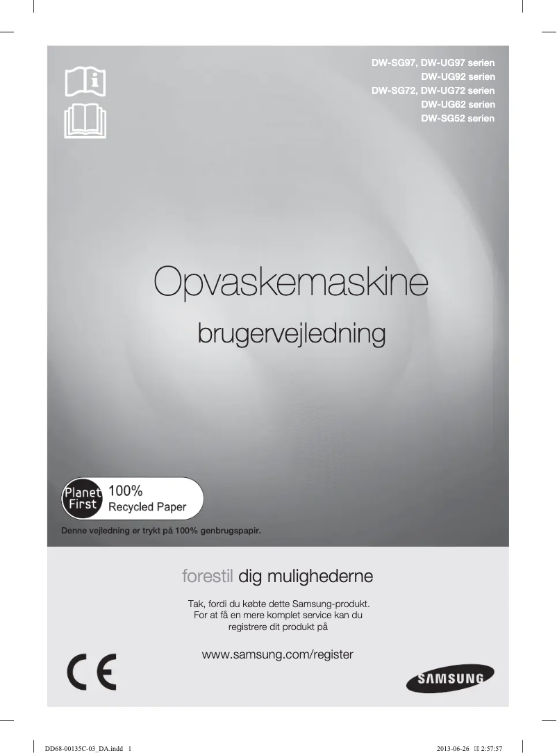 Page n°1 - Manuel utilisateur Samsung DW-UG721W
