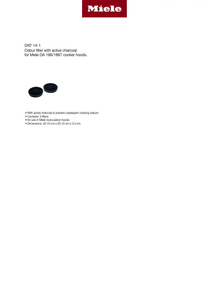 Image de la première page du manuel de l'appareil DKF 14-1