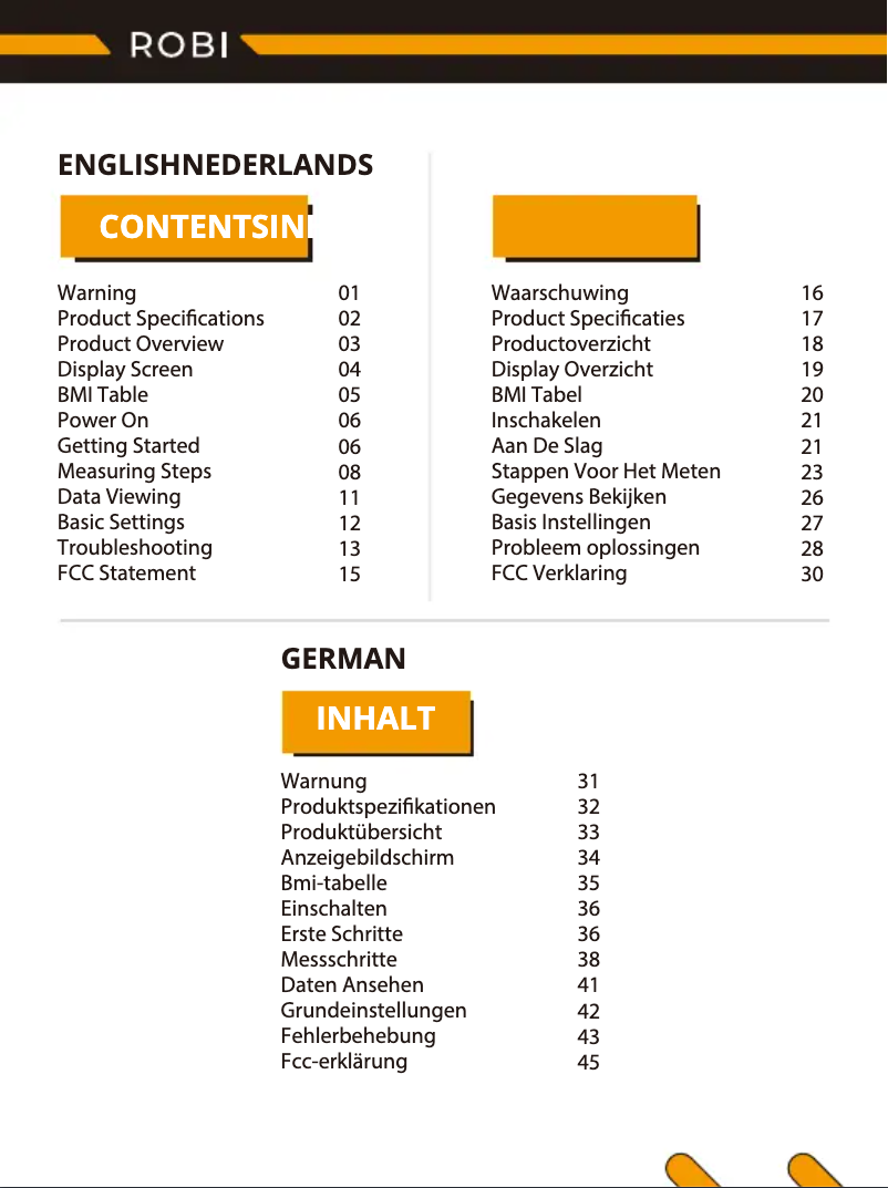 Página 1 del manual Manual de usuario Robi S11