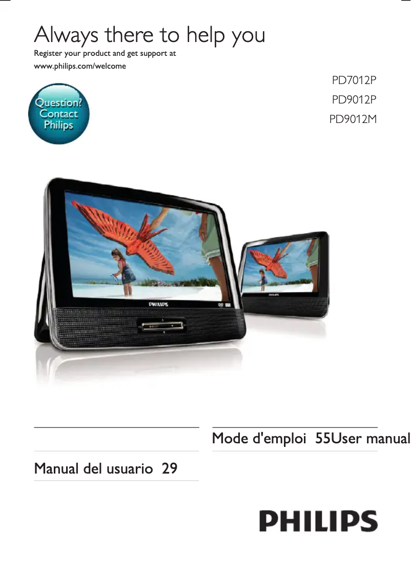 Image de la première page du manuel de l'appareil PD9012P