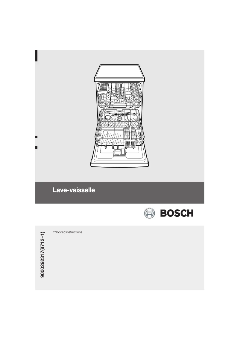 Page n°1 - Manuel utilisateur Bosch SMS40M08EU