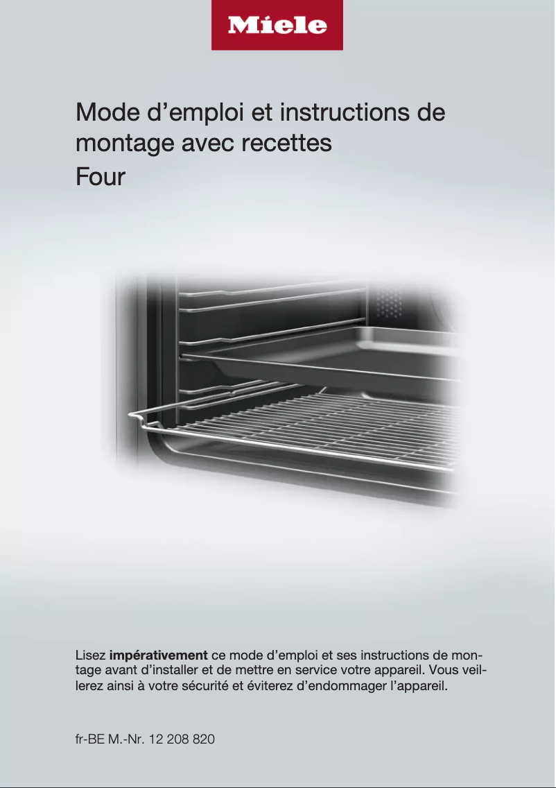 Page 1 de la notice Manuel utilisateur Miele H 2766 B