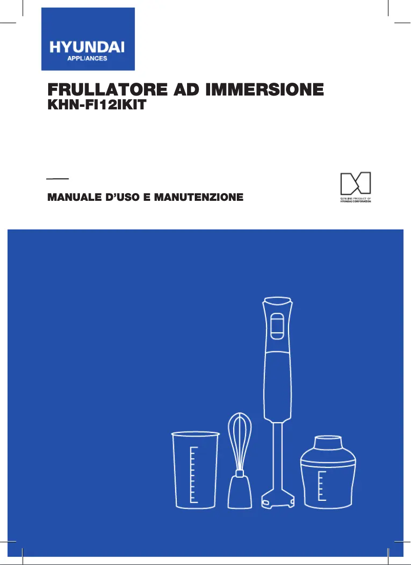 Page 1 de la notice Manuel utilisateur Hyundai KHN-FI12IKIT
