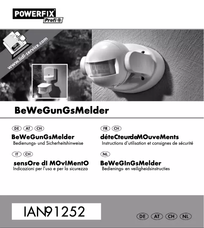 Page n°1 - Manuel utilisateur Powerfix Z31712