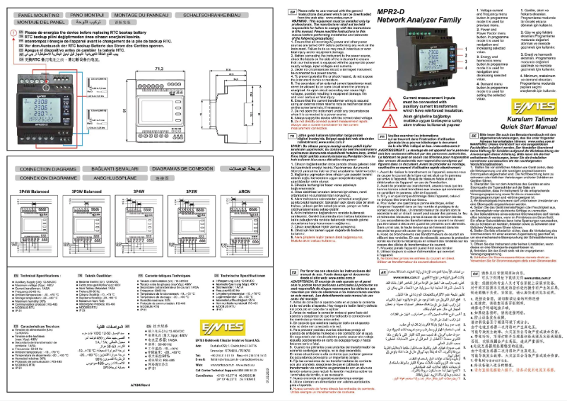 Page 1 de la notice Guide de démarrage rapide ENTES MPR-24-D